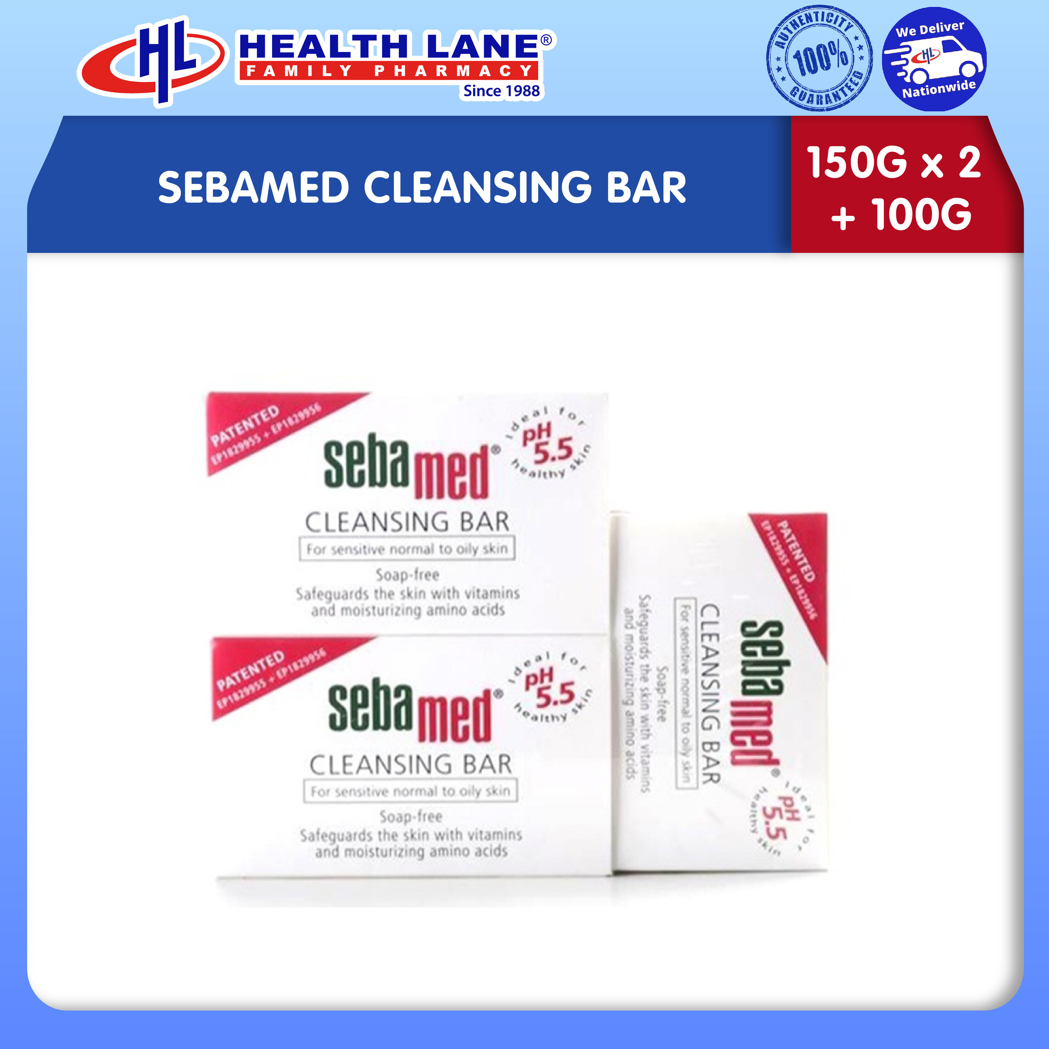 SEBAMED CLEANSING BAR (150Gx2+100G)